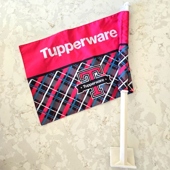 💖 Tupperware brand Consultant Award Demo Kit Bag & Car Advertisement Flag - Picture 4 of 12